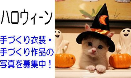 【受付、終了しました】「ハロウィーン手づくり作品写真コンテスト」写真募集