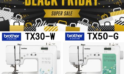 【終了しました】ブラックフライデー　手芸店オススメのブラザーコンパクトミシンが特別価格11/16（土）～11/24（日）まで